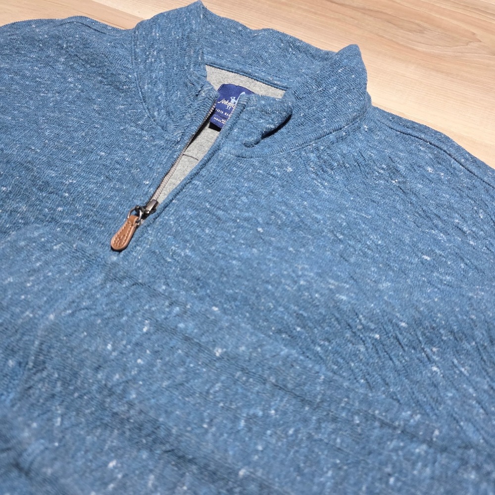 Johnnie-O‎ Quarter Zip Pullover Mens XL Mariner Blue JMKO1980 Sully Sweatshirt
